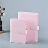 Wholesale A6 Faux Leather Notebook Binder Bundle 6 Ring Binder 14 Color Spiral Notepads Without Inside Page Planner Office School Supplies A12