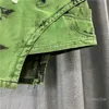Skirts 2022 Summer European Style Green Denim Women Fashion Double Personalized Waist Asymmetric Mini Skirt GF103Skirts