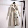 Vestes pour femmes Femmes Trenchs Manteaux Printemps et Automne Coupe-vent Mi-long Slim Minceur Manteau Femmes T220809