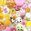 Atacado Kawaii Squishy Rilakkuma Donut Soft Squishies Cute Telefone Correias Saco Encantos Slow Rising Jumbo Bolos