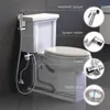 Bath Accessoire Set Handheld Toilet Bidet Spuit Kit Roestvrijstalen Handkraan voor badkamer Douchekop Zelf schoonmaak