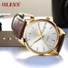 2021 New Olevs 브랜드 남성과 여성 커플 이중 달력 New Quartz Watch