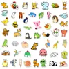 50pcs mignon Petit animal graffiti Téléphone Téléphone pour ordinateur portable Sticker Stickers Pack pour les bagages Sticker Casque de guitare6827195