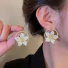 Français romantique diamant perle fleur tempérament boucles d'oreilles pendantes pour les femmes mode coréenne boucle d'oreille quotidienne fête d'anniversaire bijoux cadeaux