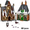 Блоки Moc Movie Magic Magic Castle 76388 Blocks Village Посещение здания модели здание Hogsmeade Образовательная игрушка подарок 76389247Q T230103