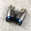 1 PC Car Exhaust Pipes Muffler Nozzles Universal Rear Tips For Akrapovic Carbon Flanged Tail Tip Single Outlet Exhaust Pipe