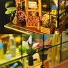 DIY Small Doll House Cathy Flower House Wooden Doll House Educational Assembled Model Without Dust Cover AA220325