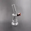 En gros clair pas cher mini bécher verre huile Rig Dab Bong fumer narguilé bol en métal tabac pipe