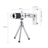 12X Zoom caméra téléobjectif télescope monture d'objectif Tri Kit pour iPhone Xiaomi Samsung Huawei HTC universel