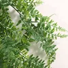 1pcs 80cm Green Vine Silk Artificial Hanging Leaf Garland Plants Leaves Diy for Home Wedding Party Bathroom Garden Decoration