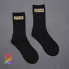 2 pares de meias Rhude de alta qualidade de algodão europeu americano tendência de rua masculina meias femininas letras simples Rhude Couple In-Tube Socksk81283p