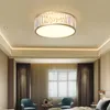 Moderne cuivre LED cristal plafonnier intérieur luminaire décoration de la maison rond plafonniers pour salon chambre