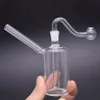 Großhandel Taschenglasölbrenner Bong Shisha für Dab Rigs Wabenheime Wasserleitungen kleiner Bubbler -Aschefänger Rauchen Tabakwerkzeug mit männlichen Glasölbrennerrohren