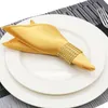 50 PCs 30cm de guardanapos de cetim quadrado lenço sólido para festa de casamento El Restaurant Table Decoration Home Dinner Plowpkin 220610GX