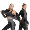 1 Pièce Sans Couture Leggings Soutien-Gorge Top Femme Sport Vêtements Costumes Femmes Survêtements Tissu Gym Yoga Ensemble Sport Fitness Sportswear 220330