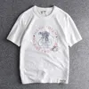 メンズTシャツトレンディなファッションショートスリーブTシャツメンズコットンサマーユースハーフトップシャツ740men's