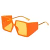 النظارات الشمسية المرأة أزياء حزب كرنفال مكبرة شخصية مربع اللون يندبروف الشمس الشمسي Sunglas