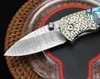 Mini kieszonkowy nóż Damascus Blade Abalone uchwyt taktyczny ratowanie polowania na ryby EDC narzędzia przetrwania noża A3734