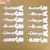 Sublimation Blank MDF Rose Flower I Love You Diy 로맨스 결혼 기념일 어머니의 날 발렌타인 데이를위한 선물