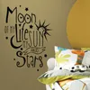 Autocollants muraux amovibles de Style soleil et étoile, décoration de la maison, citation de la lune de ma vie, autocollants muraux d'art