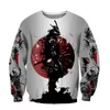 Men's Hoodies & Sweatshirts Brand Fashion Autumn For Male/Female Samurai Armor 3D All Over Printed Mens Sweatshirt Unisex Zip Pullover