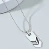 Pendant Necklaces N963 Men Rock Hip Hop Jewelry Stainless Steel Cool Spearpoint Arrowhead Necklace Beads Chain NecklacesPendant