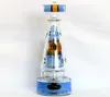 Glass Bong Hookah Recycler Dabrig Aceite Smoking Oil Hollow Out Tipe de agua Fabeg Glass Bubbler con junta de 14.4 mm
