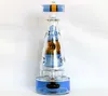 Glass Bong Hookah Recycler Dabrig 흡연 오일 리그 중공 아웃 디자인 워터 파이프 유리 버블러 14.4mm 조인트