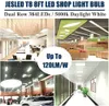 JESLED US STOCK T8 LED Tube Light 8 Feet FA8 Dural Row Transparent Cover 72W Cold White Tubes Lights Bulb Garage Office Shop Light