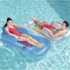 Inflatable Air Mattress Floating Row 157x89cm Pool Floats Lounge Sleeping Bed Chair For Swimming Beach Water Sports & Tubes2362