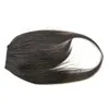 Clipe de franja falsa preta em extensões de cabelo bangs com fibra sintética de alta temperatura
