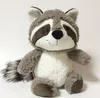 28 cm raccoon plush toy anime film and television peripheral bear doll pillow big tail animal children doll gift wholesale