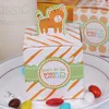 40pcs boîtes de bonbons animaux né pour être sauvage un décor de fête d'anniversaire cadeaux de mariage pour les invités fournitures de douche de bébé enfants faveur 220427