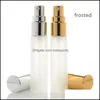 Packing Bottles Office School Business Industrial 5Ml 10Ml 15Ml Travel Per Glass Spray Bottle Sample Vials Portable Mini Gold Sier Cap Dro