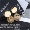 Brincos do lustre Dangle Brincos de jóias de moda de moda Bola de bola geométrica para mulheres penduradas no ouvido de queda de 20pairs acessórios de 20pairs entrega 2021
