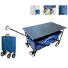 Andra trädgårdstillbehör Sport Kollapsibelt Utomhus Spela Portable Folding Utility Wagon Garden Cart Beach Push Carts
