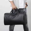 Vintage duffel bags Leather Print Travel Business Bag Large Capacity Fashionable Versatile Handbag Simple Fitness Swimming Shoulder Bag 220626