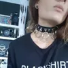 Cintos 1pc Colar sexy para mulheres harajuku chocker o round rebite preto gótico punk gargantilhas góticos góticos hip hop bondage bondage beltsbel