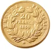 فرنسا 20 فرنسا 1859A / ب الذهب مطلي نسخة الزخرفية عملة معدنية يموت تصنيع سعر المصنع