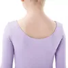 Dancewear Long Manches Pratique de gymnastique Portez une ballerine d'entraînement violette