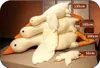 Plush Dolls Supplies 50-190cm giant duck toys cute sleeping pillow animal stuffed swan goose soft dolls floor mat children girls birthday gift