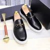 Luxe heren lederen kleding schoenen plat hiel geweven handmatige heren schoen mode loafer platte schoenen zapatos hombre a19