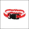 Braccialetti di sopravvivenza Escursionismo e sport in cam All'aperto Stili misti 32 Squadra di calcio Paracord Ombrello con logo personalizzato su misura5046067