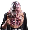 حفلة لاتكس واقعية مخيفة الرأس الكاملة S Cosplay هالوين الرعب Zombie Face Skull Mask 220611