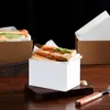 50 шт. Прочный тост с хлебом для хлеба Compact Easy Carry Food Cackaging Box Сэндвич с бутерброд