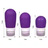 Parfymflaska38/60/90 ml Fashion Candy Color Silicone Travel Bottles Cosmetic Shampoo Lotion Container Travel Accessories
