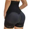 Intimo modellante da donna Per le donne Mutandine Vita Trainer Cucitura alta Pizzo Corto BuLifter Fajs Charming CurvesDonna