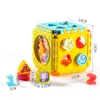 Montessori Game Baby Activity Cube Forme Match Topter Box Numéro de couleur Horloge Math Kit éducatif Interactive Toys for Kids Gift 220706