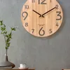 12/14 дюйма деревянные часы кафе офис дома декор кухонная стена тихий дизайн часов с большими настенными часами подарок домашняя стена Horloge T200616
