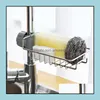 Conception innovante Simplehollow drainant et ventilant les supports d'évier de cuisine domestique en acier inoxydable créatif monocouche Rag Sanitar